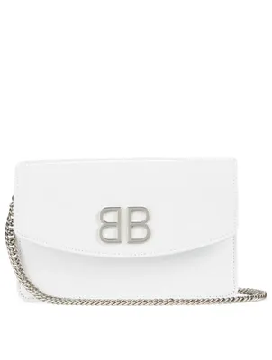 BB Patent Leather Chain Wallet Bag