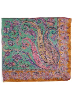 Bombay Silk Scarf In Paisley Print