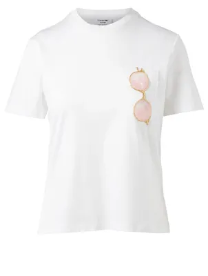 Trompe L'Oeil Sunglass Patch T-Shirt