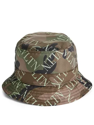 Nylon Bucket Hat Camo VLTN Print