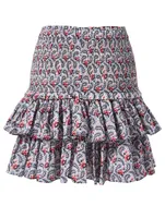 Naomi Ruffled Skirt Floral Print