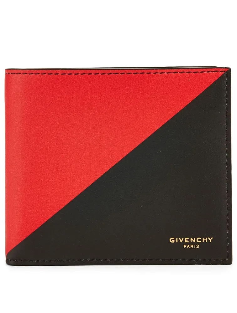 Two-Tone Leather Bifold Wallet