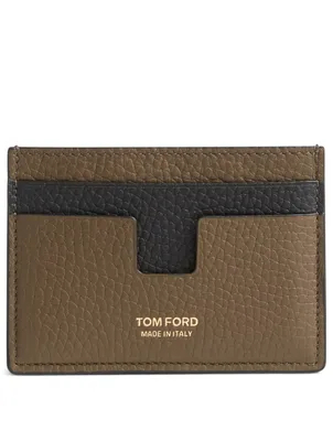 Two-Tone Leather Card Holder
