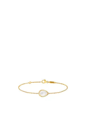 Serpent Boheme Gold Chain Bracelet With Mother-Of-Pearl