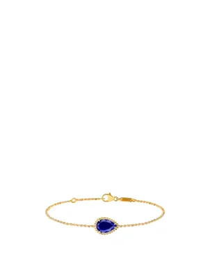 Serpent Boheme Gold Bracelet With Lapis Lazuli