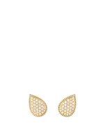 Serpent Boheme Gold Clip Earrings With Diamonds