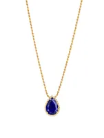 Serpent Boheme Gold Pendant Necklace With Lapis Lazuli