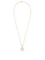 Serpent Bohème Gold Pendant Necklace With Mother-Of-Pearl