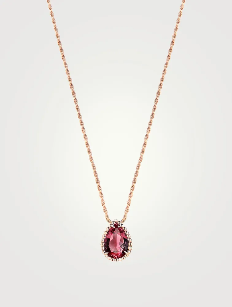 Serpent Boheme S Motif Pendant With Rhodolite Garnet