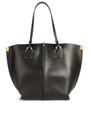 Medium Vick Leather Tote Bag