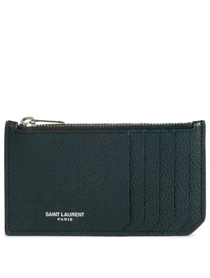 Fragment Leather Zipped Card Holder