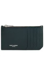 Fragment Leather Zipped Card Holder