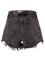 Bite High-Rise Denim Shorts With Fray