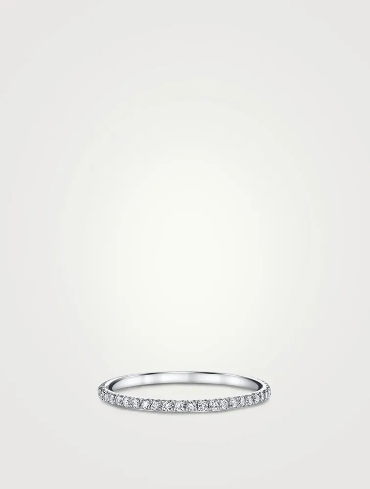 18K White Gold Eternity Ring With Diamonds