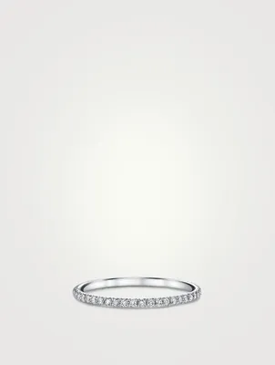 18K White Gold Eternity Ring With Diamonds
