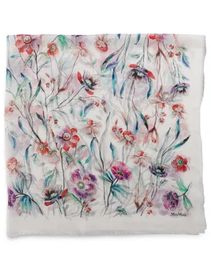 Toboga Silk Scarf In Floral Print