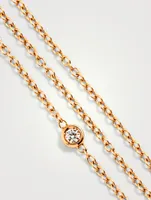 18K Rose Gold Bracelet With Diamonds