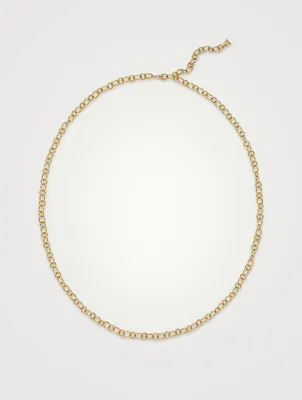 18K Gold Classic Ribbon Chain Necklace