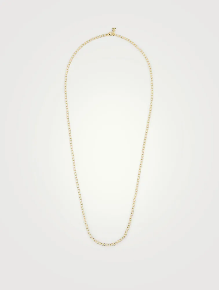 18K Gold Extra Small Oval Chain