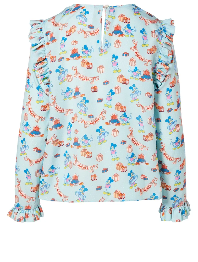 Disney x Opening Ceremony Printed Ruffled Blouse