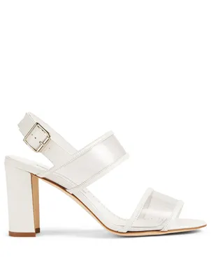 Khan PVC And Leather Heeled Sandals