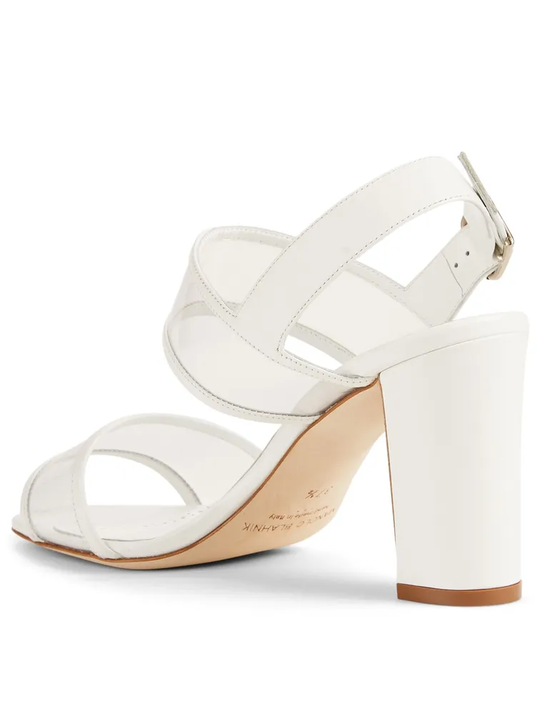 Khan PVC And Leather Heeled Sandals