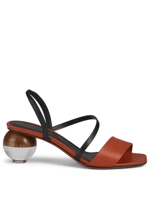 Latouria Leather Heeled Sandals