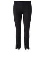 Thilde Stretch Scuba Pants With Slits