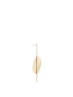 Linear Square 14K Gold Earring