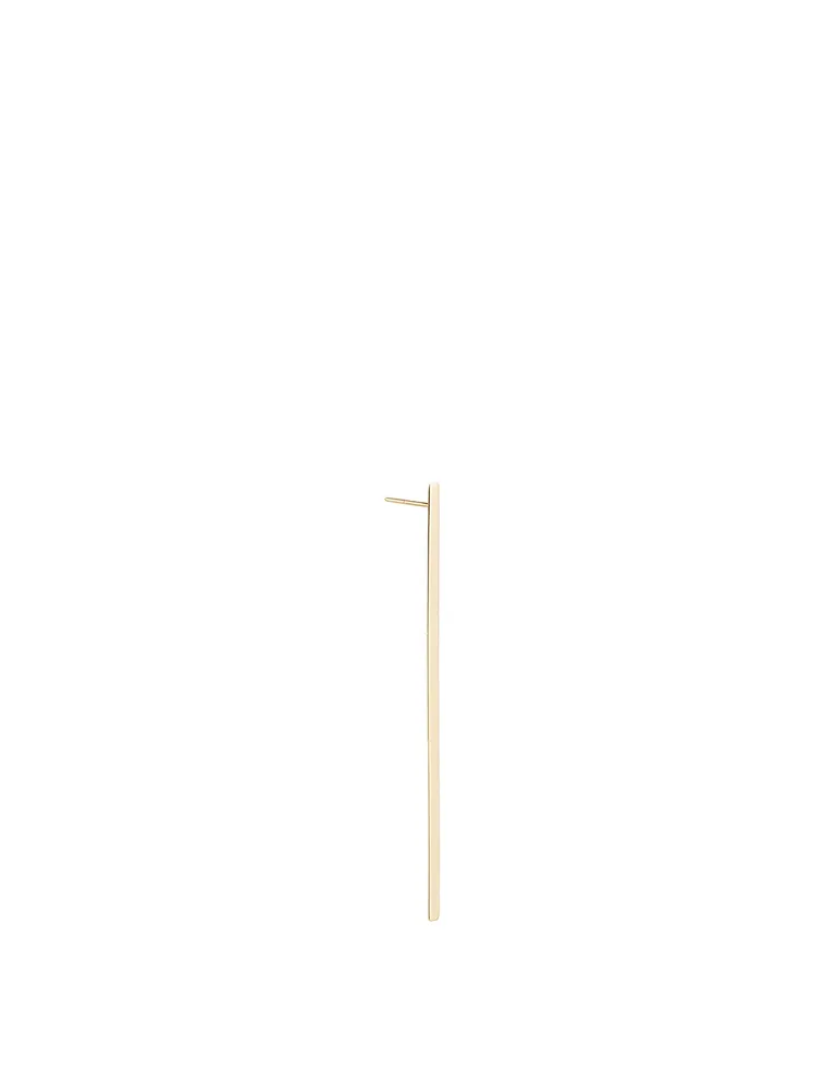 Linear 14K Gold Earring