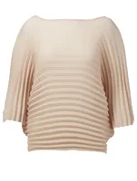 Straw Pleats Top