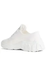 Gabardine Sneakers With Paint Effect Sole