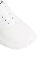 Gabardine Sneakers With Paint Effect Sole