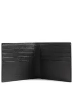Printed Saffiano Leather Bifold Wallet