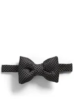 Silk Bow Tie In Polka Dot