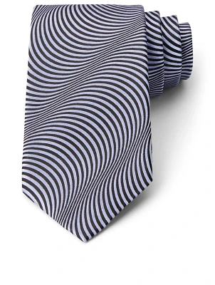 Silk Tie In Wave Pattern