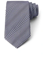 Silk Tie In Wave Pattern