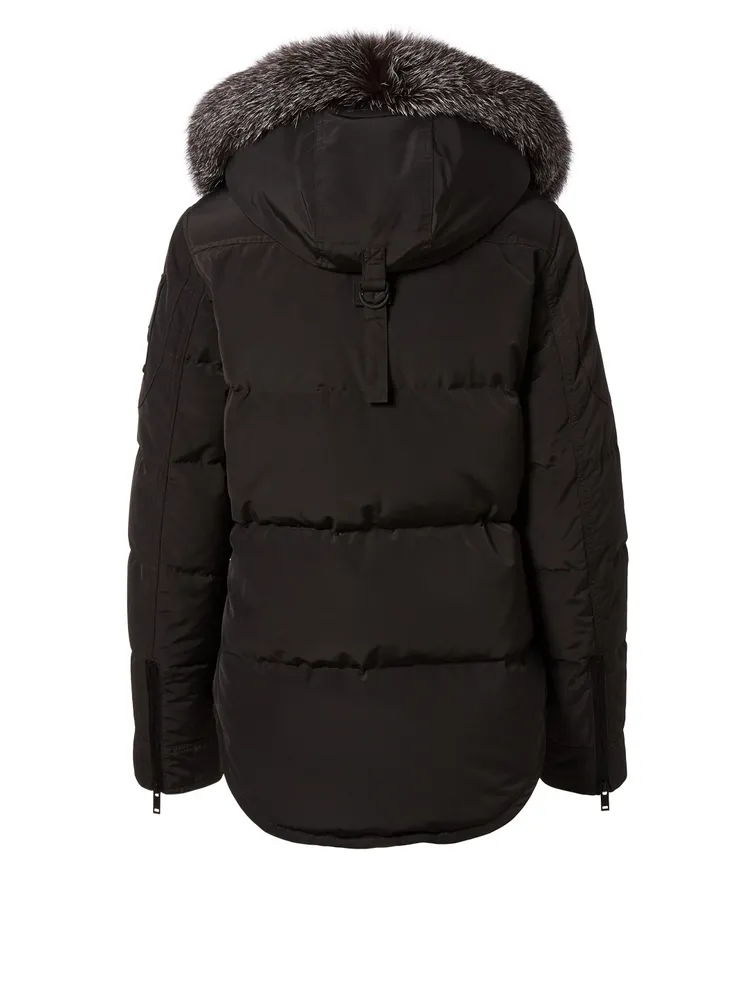 Debaies Down Coat With Fur Trim