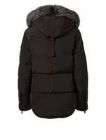 Debaies Down Coat With Fur Trim