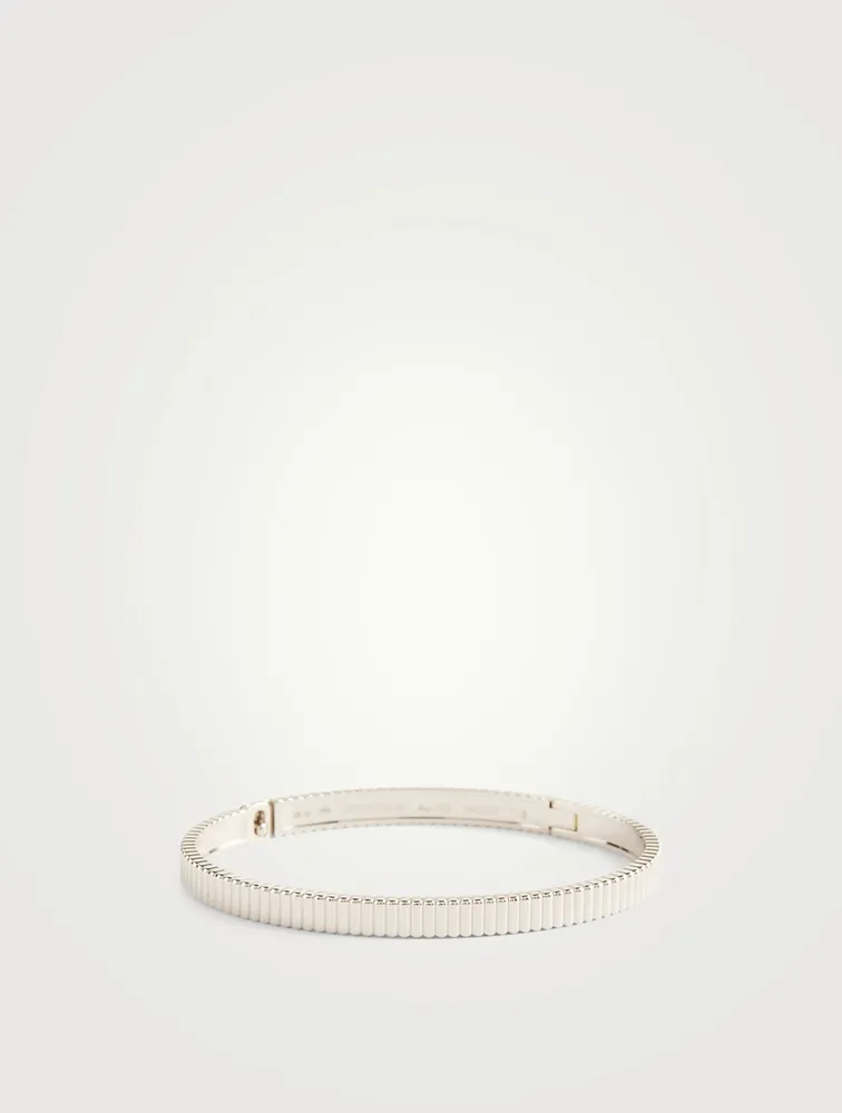 Quatre Grosgrain Gold Bangle Bracelet