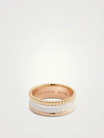 Small White Edition Quatre Gold Ring With Ceramic