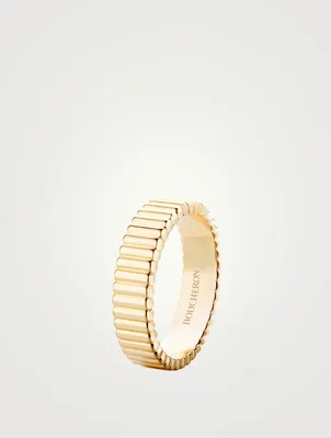 Quatre Grosgrain Gold Ring