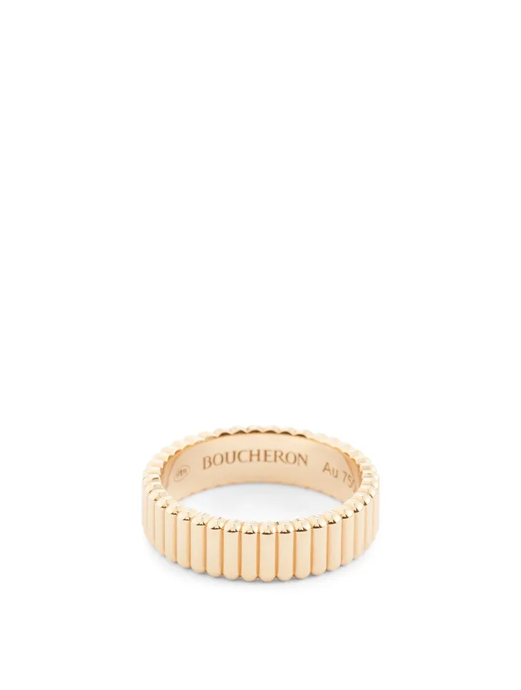 Quatre Grosgrain Rose Gold Ring