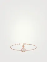 Serpent Bohème S Motif Rose Gold Chain Bracelet With Diamonds