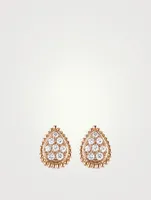 Serpent Bohème S Motif Rose Gold Stud Earrings With Diamonds