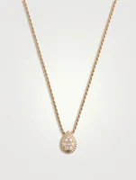 Serpent Bohème S Motif Rose Gold Pendant Necklace With Diamonds