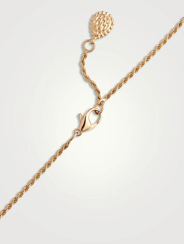 Serpent Bohème S Motif Rose Gold Pendant Necklace With Diamonds