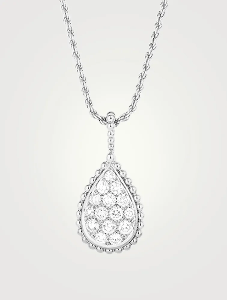 Serpent Bohème M Motif White Gold Pendant Necklace With Diamonds