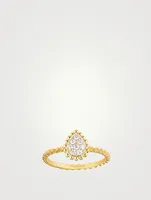 Serpent Bohème XS Motif Gold Ring With Diamonds