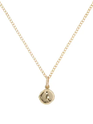 Mini Atlas 10K Gold Diamond Pendant Necklace